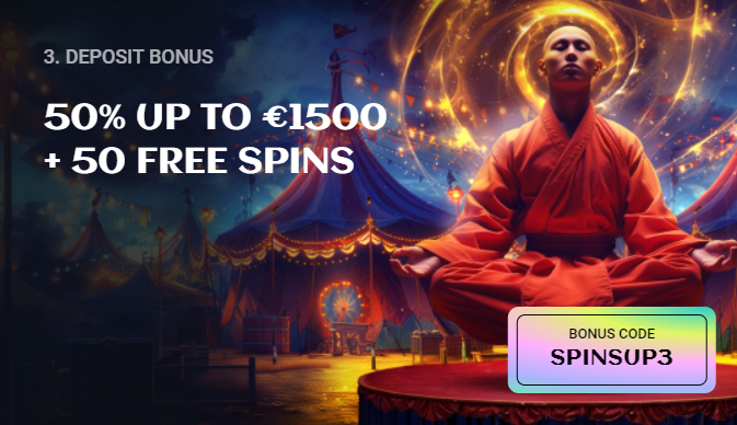 Spinsup Casino Third Deposit Bonus